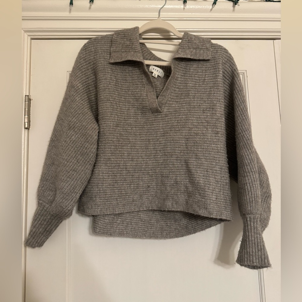 Grey Collared Sweater